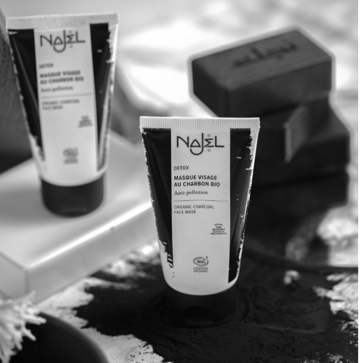 Najel medžio anglies kaukė Veido kaukė su aktyvuota medžio anglimi - 75 ml