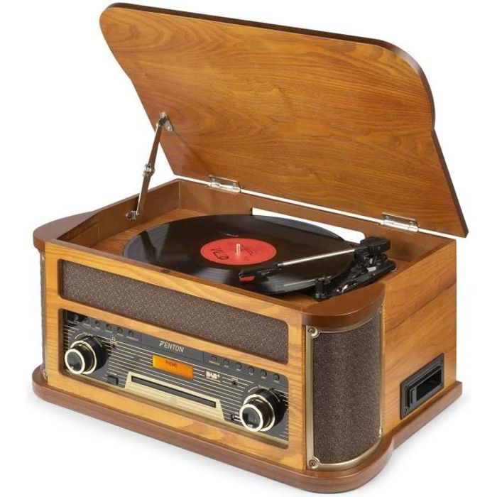 Platenspeler - FENTON - Memphis - Bluetooth - DAB/FM - Licht hout