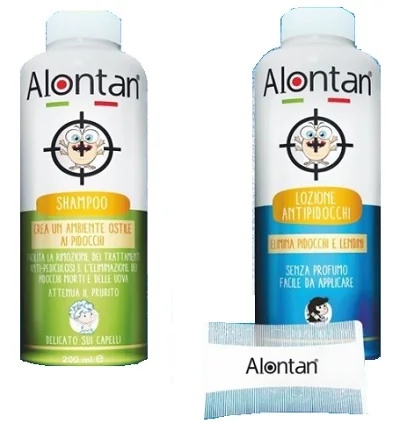 ALONTAN Alontan Hautlotion + Anti-Läuse-Shampoo 200 ml mit Kamm