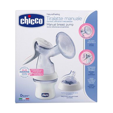 Chicco Natural Feeling käsikäyttöinen rintapumppu 1 kpl 1 kpl