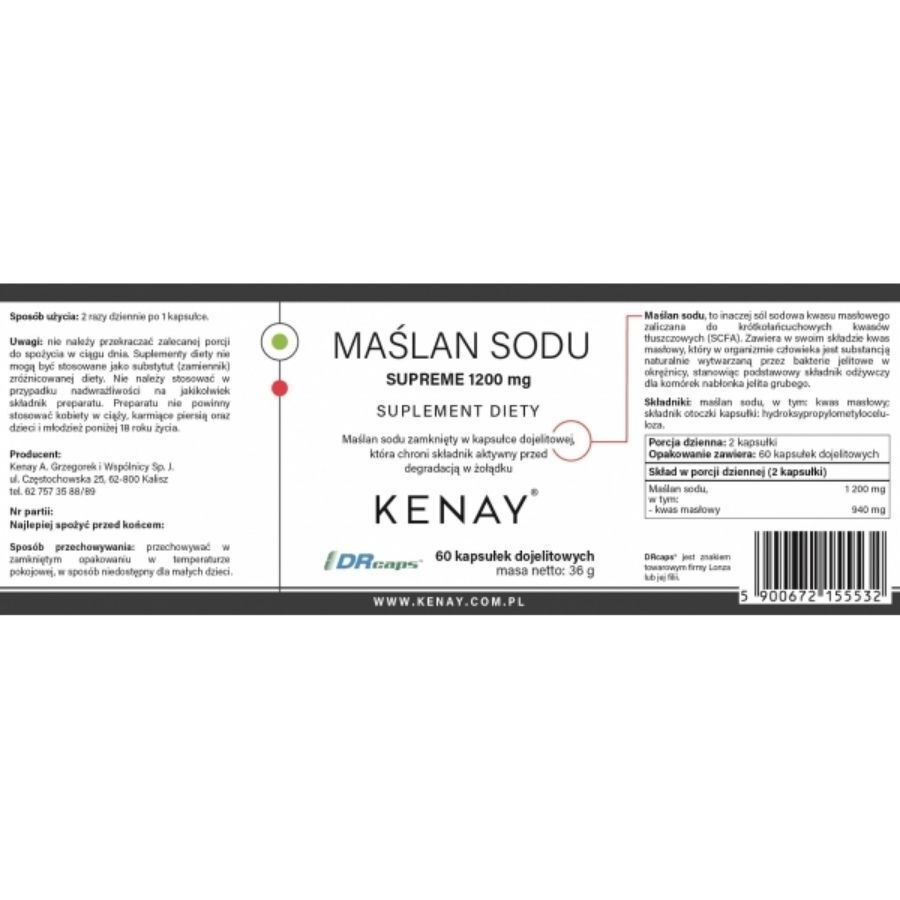 Kenay natriumbutyraatti Supreme 1200 mg