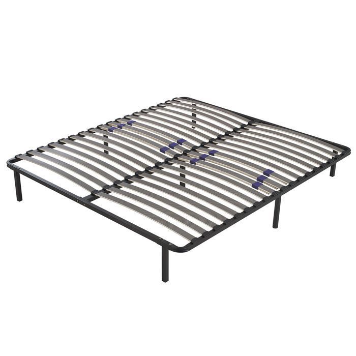 Essential 160x200cm Bed Base | Durable and Comfortable | Poplar Slats | Quick and Easy Assembly