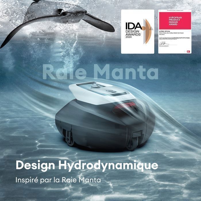 Robot per piscina - ULTENIC - P10 - Autonomia della batteria: 90 minuti - Contenitore della polvere: 2,5 litri - Pulizia automatica