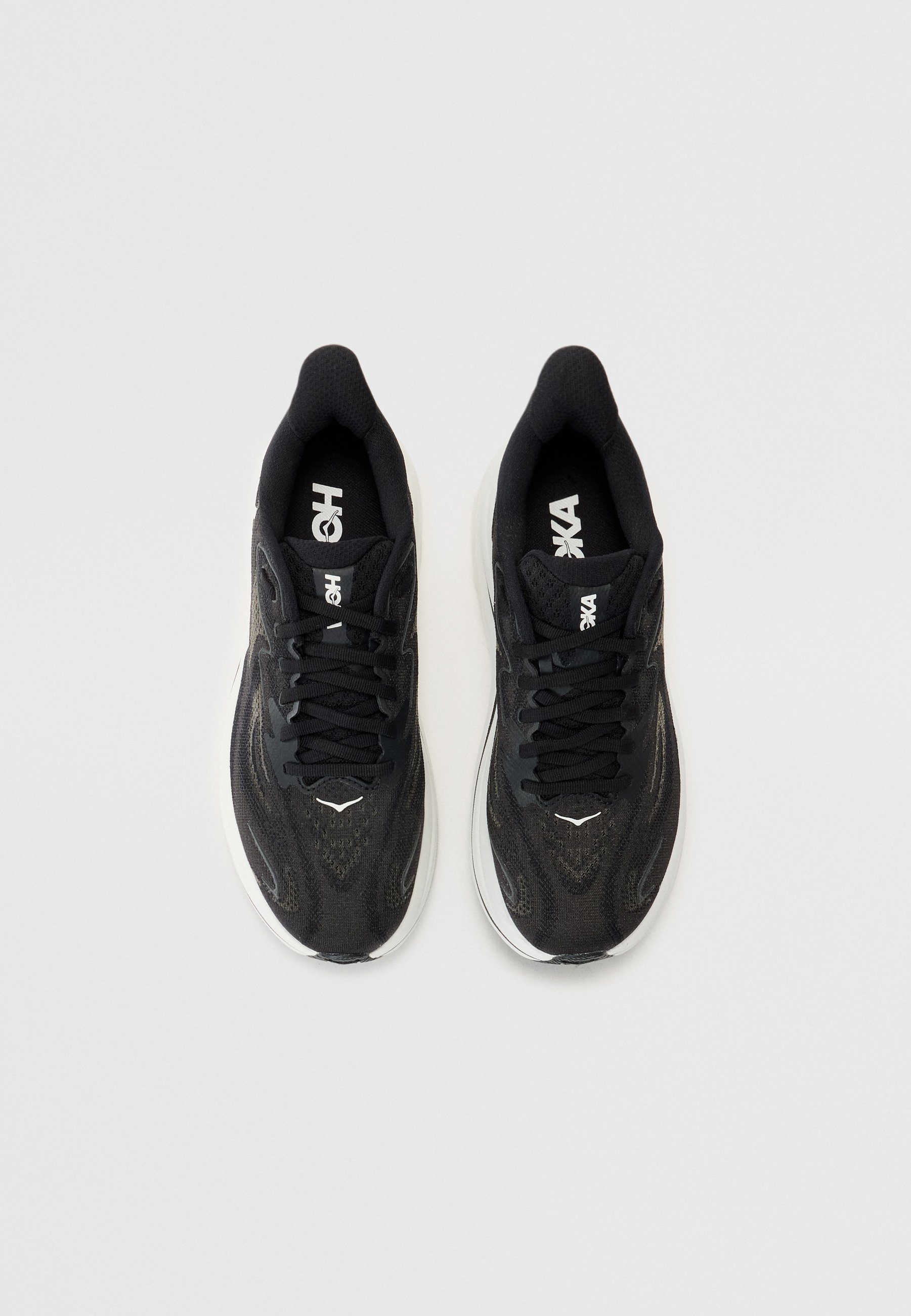 HOKA CLIFTON 10 - Tênis de corrida de rua - preto/branco