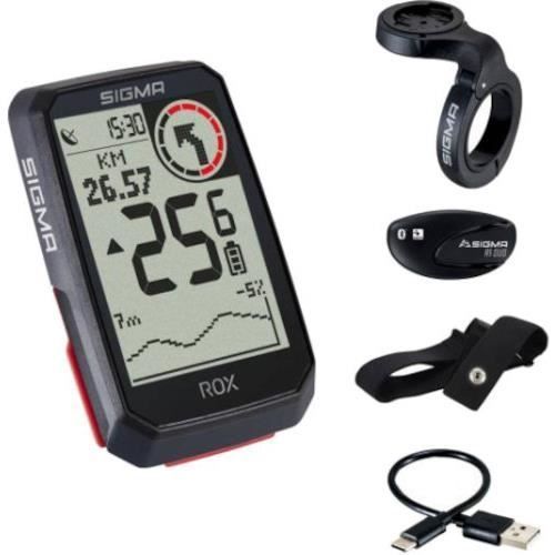 Fahrradcomputer – Sigma – ROX 4.0 GPS – 2,4-Zoll-Display – 25 Stunden Akkulaufzeit – ANT+/BLE-Konnektivität