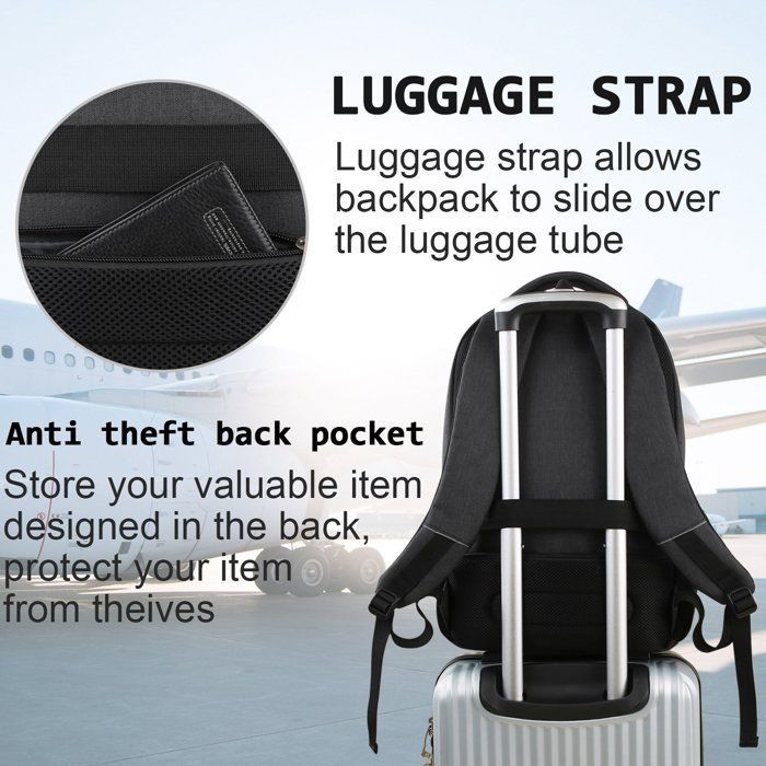 Mochila técnica impermeable de 17,3 pulgadas, gran capacidad de almacenamiento, para actividades al aire libre y senderismo, color negro.