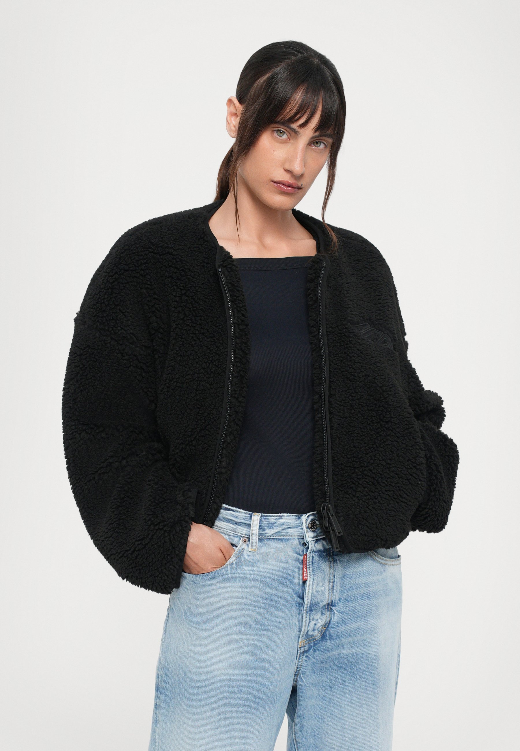 DSQUARED2 ICON LOOSE KABAN - Veste polaire - noire