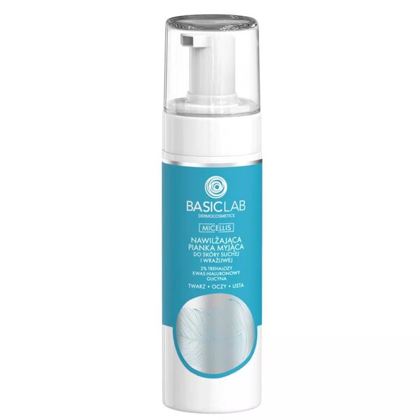 Čisticí pěna BasicLab pro suchou a citlivou pleť 150 ml