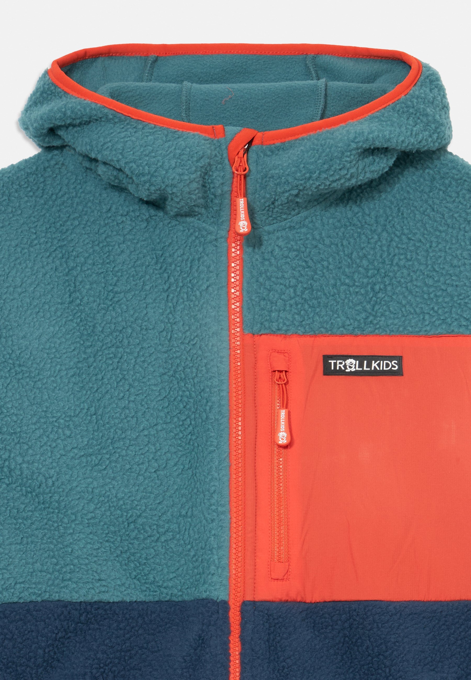 TROLLKIDS AURLANDSFJORD UNISEX - Fleecejack - stormblauw/mystiekblauw/vlammend oranje