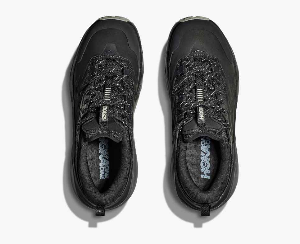 HOKA Elite Terrain System Kaha Low GORE-TEX Zwart / Satellite Grijs