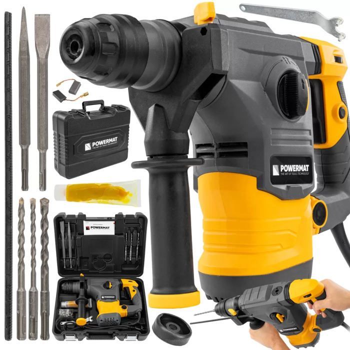 2600W Rotary Hammer Drill Set with 5.5J Drill Bit
