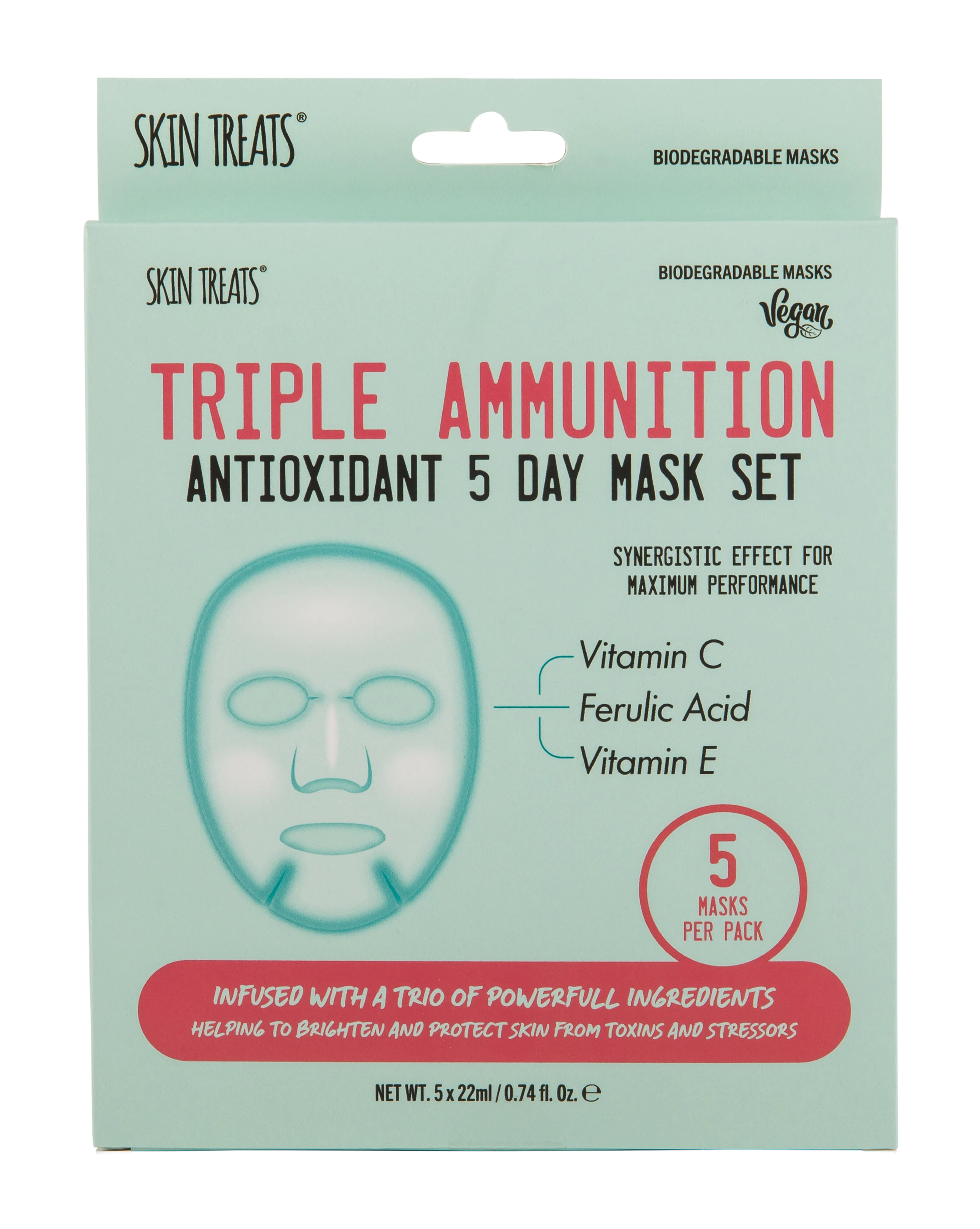Skin Treats Zestaw maseczek Triple Ammunition