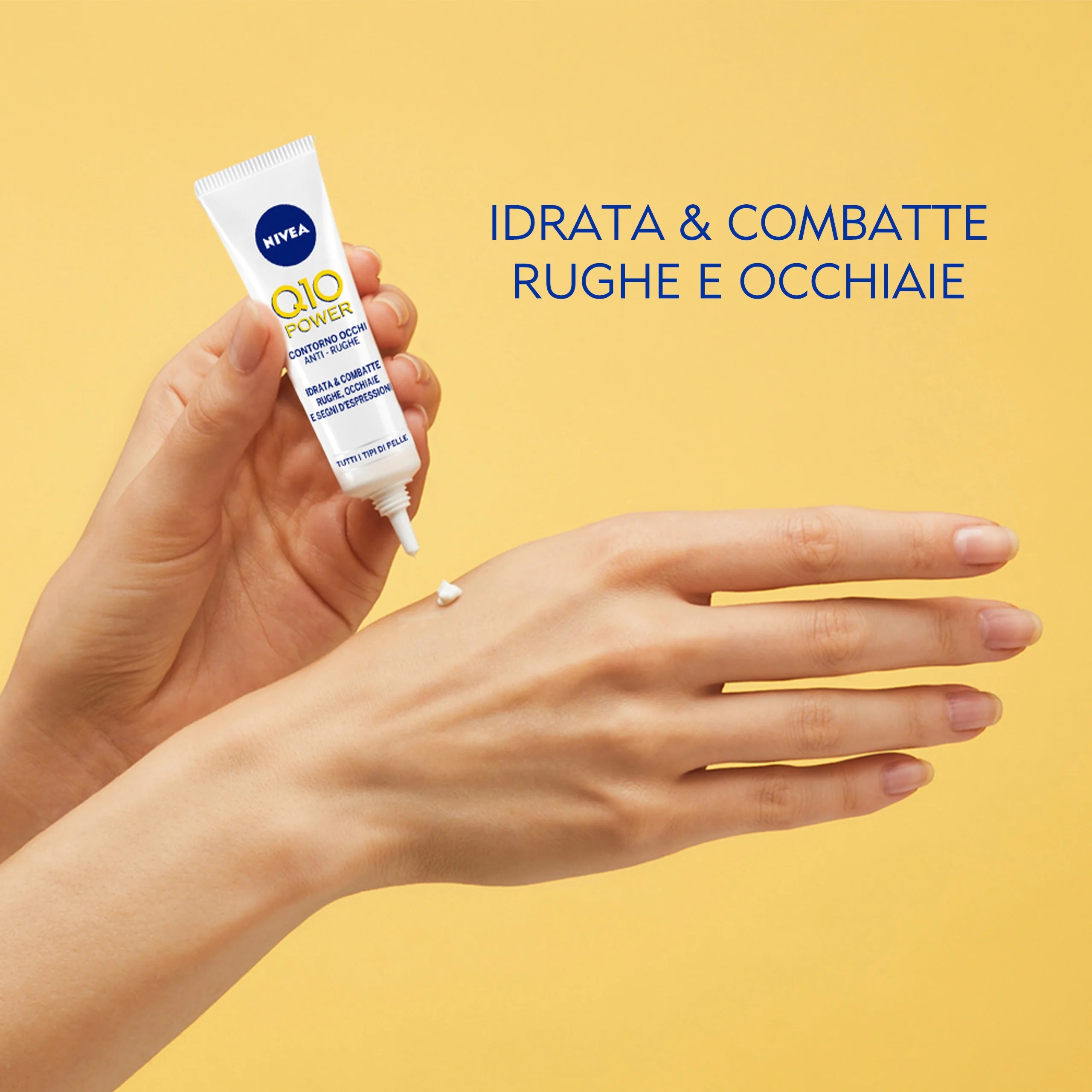 NIVEA Nivea Q10 Power Firming Eye Cream κατά των ρυτίδων και των μαύρων κύκλων κάτω από τα μάτια