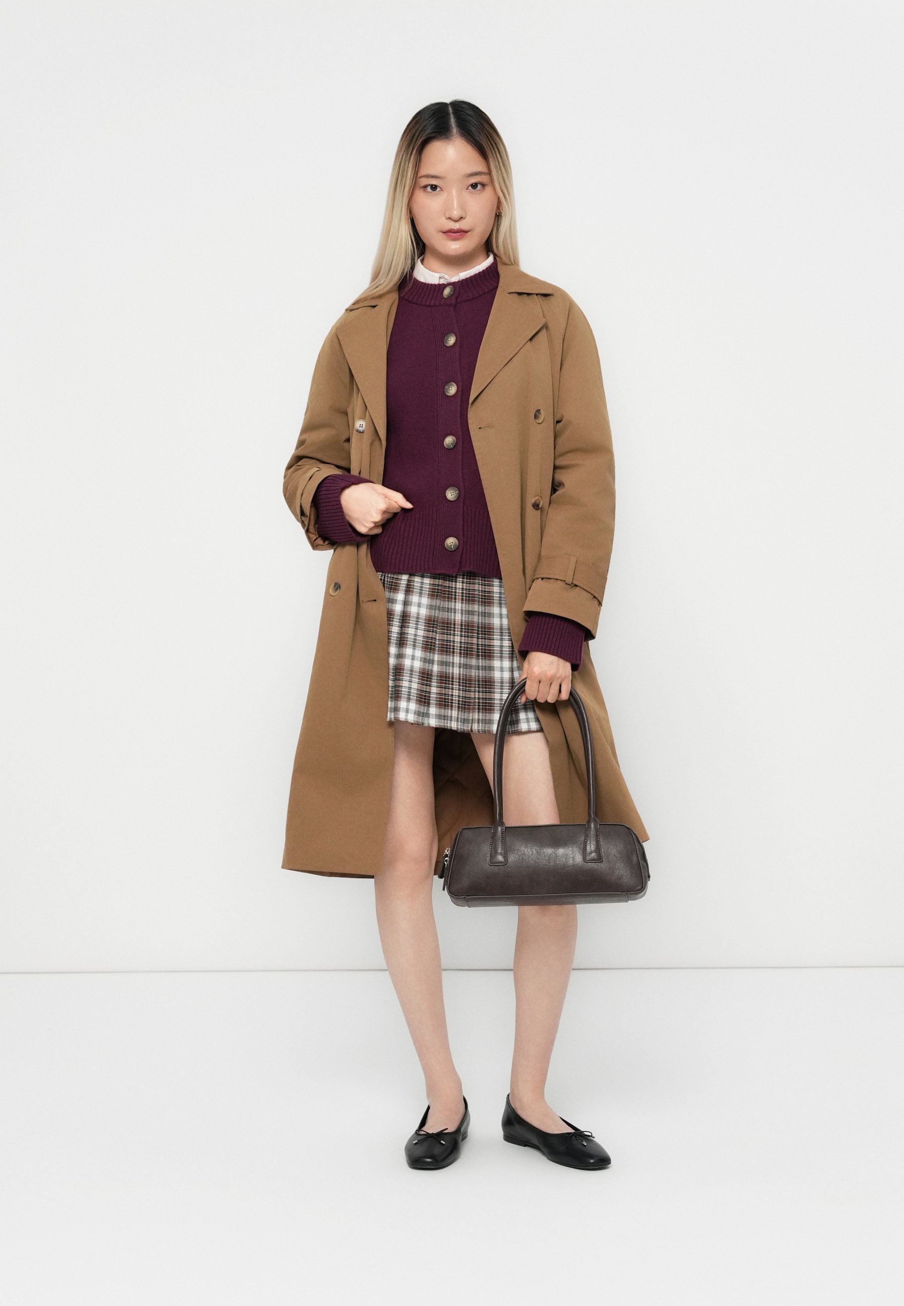 SOLO SU LORCHID LIFE QUILT LONG - Trenchcoat - lontra