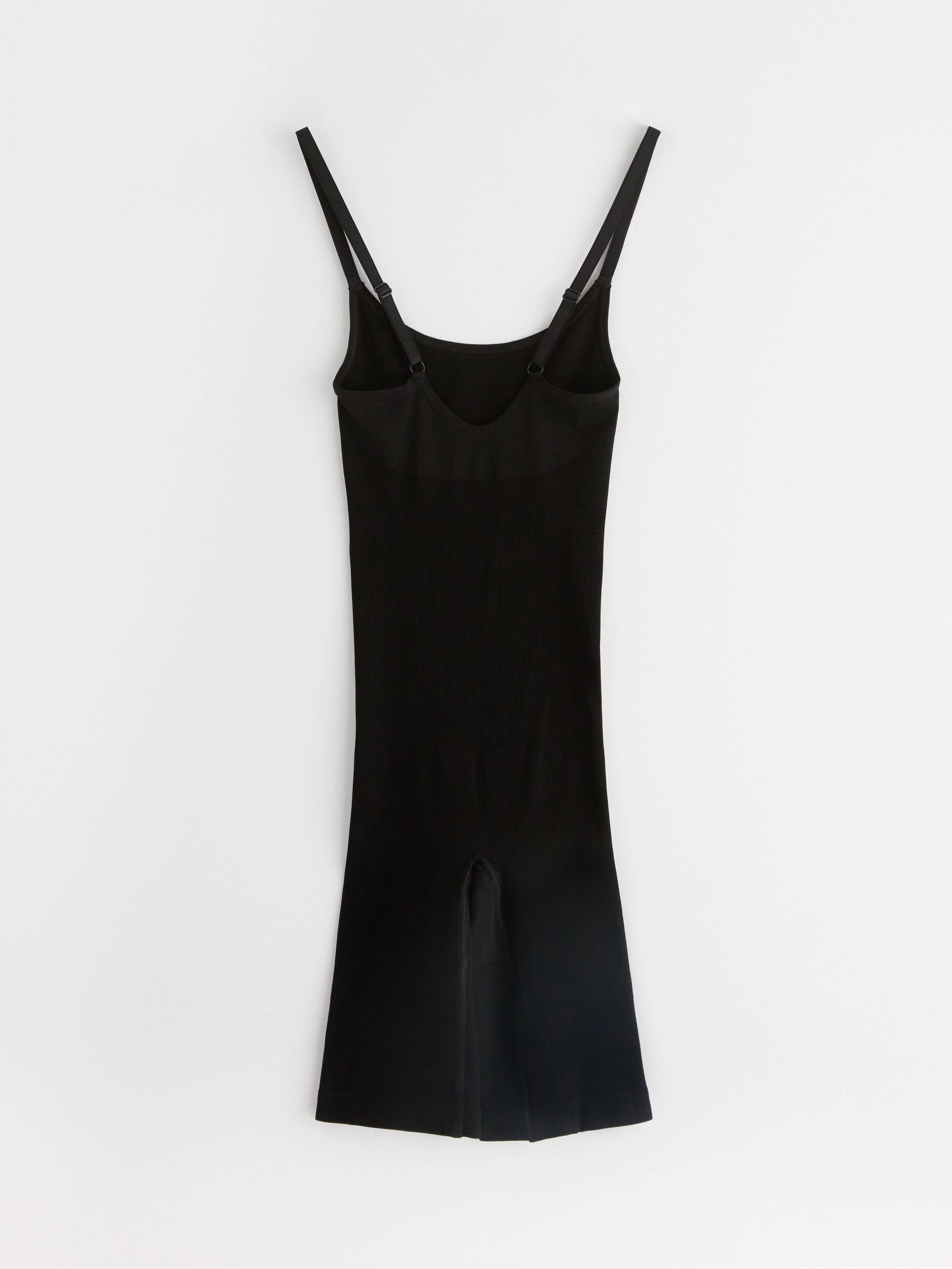 Soutien zonal sculptant le corps avec jambes courtes Noir