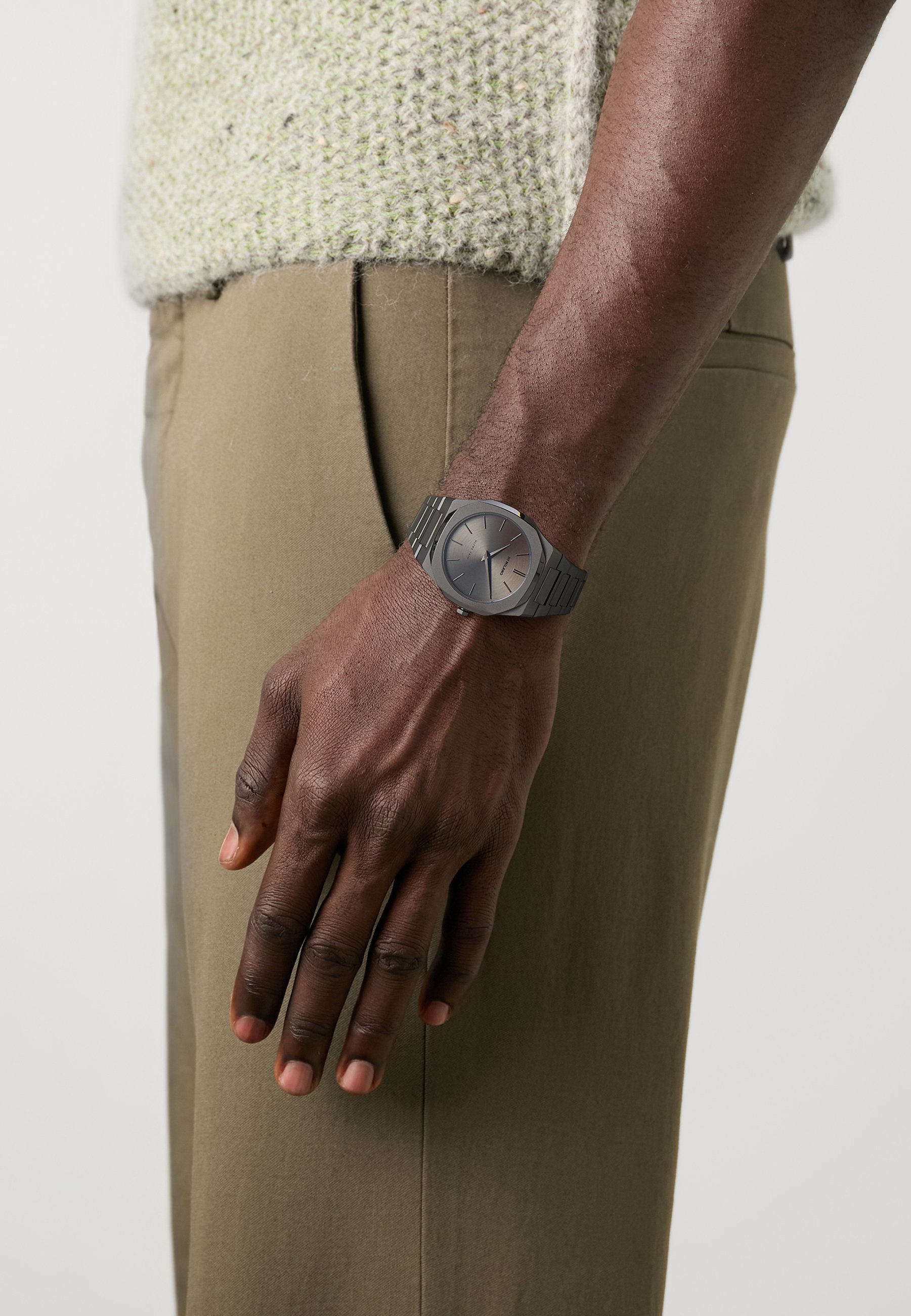 D1 Milano ULTRA THIN ARMBAND - Horloge - grijs