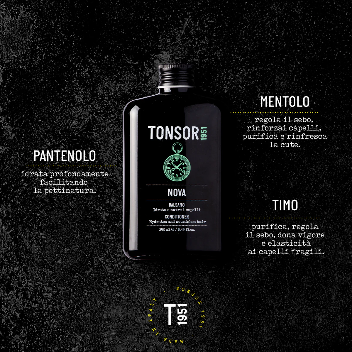 Cura dei Capelli Nova- Balsamo Rinfrescante - Balsamo Disciplinante/Anticrespo Capelli, Trattamento per Capelli