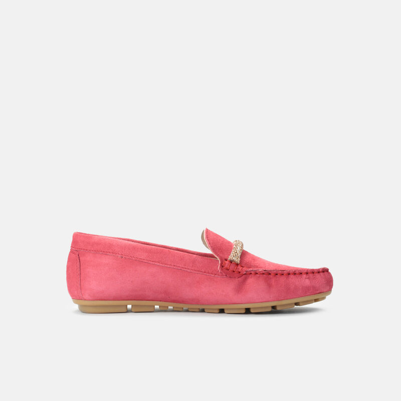 Suède loafers voor dames