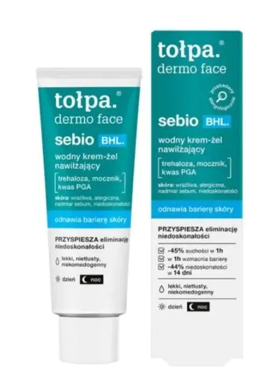 Tołpa Dermo Face Sebio BHL - Wodny krem-żel nawilżający 40ml