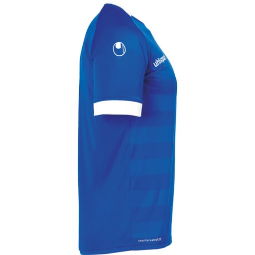 Maillot Division II à manches courtes Azur/blanc Uhlsport