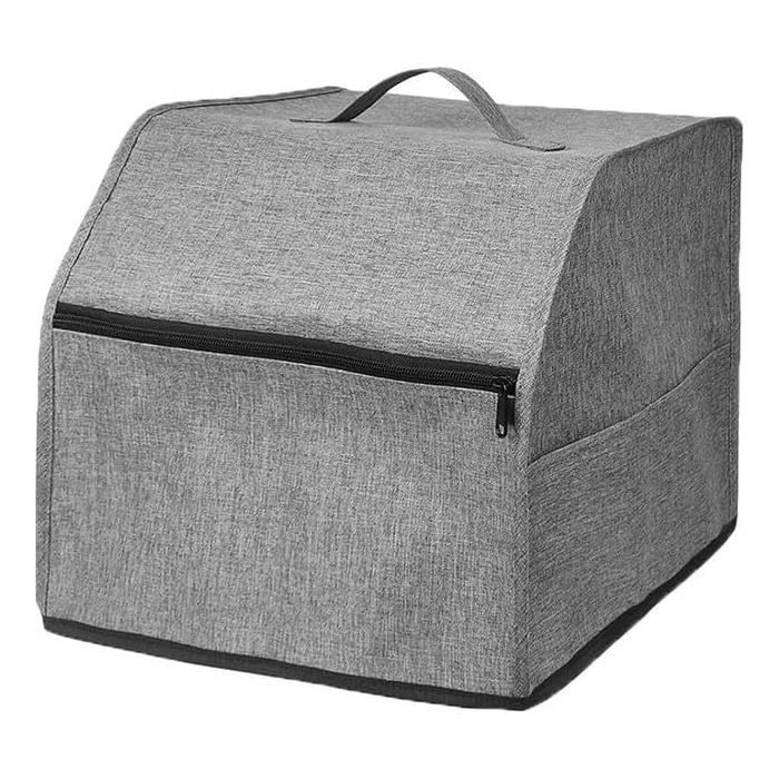 Sewing machine cover for overlockers with storage pockets for efficient organization (grey) #SEWINGMACHINE Label