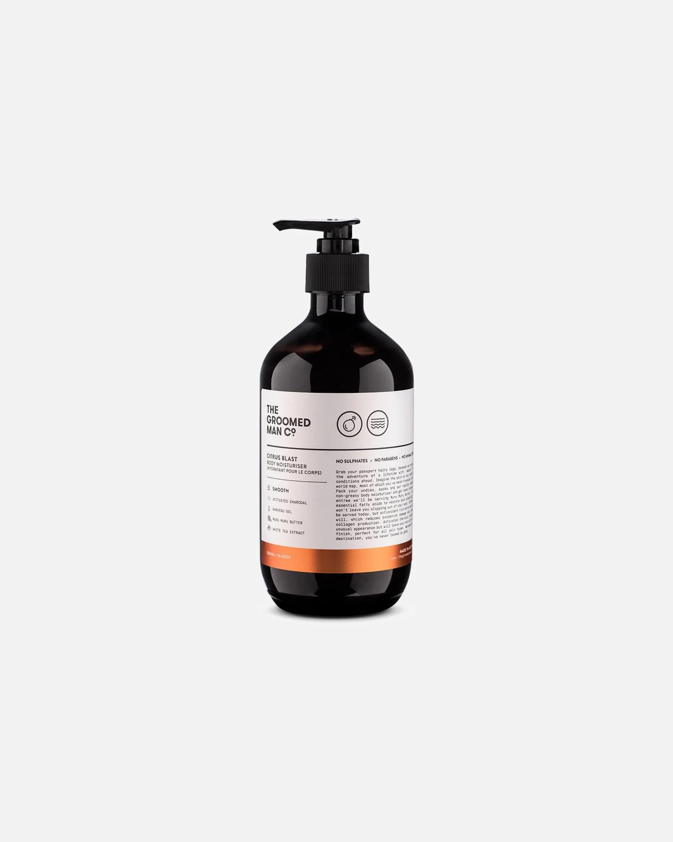 THE GROOMED MAN CO CRÈME HYDRATANTE POUR LE CORPS CITRUS BLAST