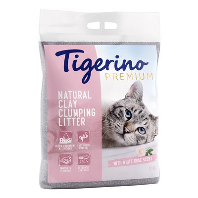Tigerino Premium kattesand – med duft av hvit rose