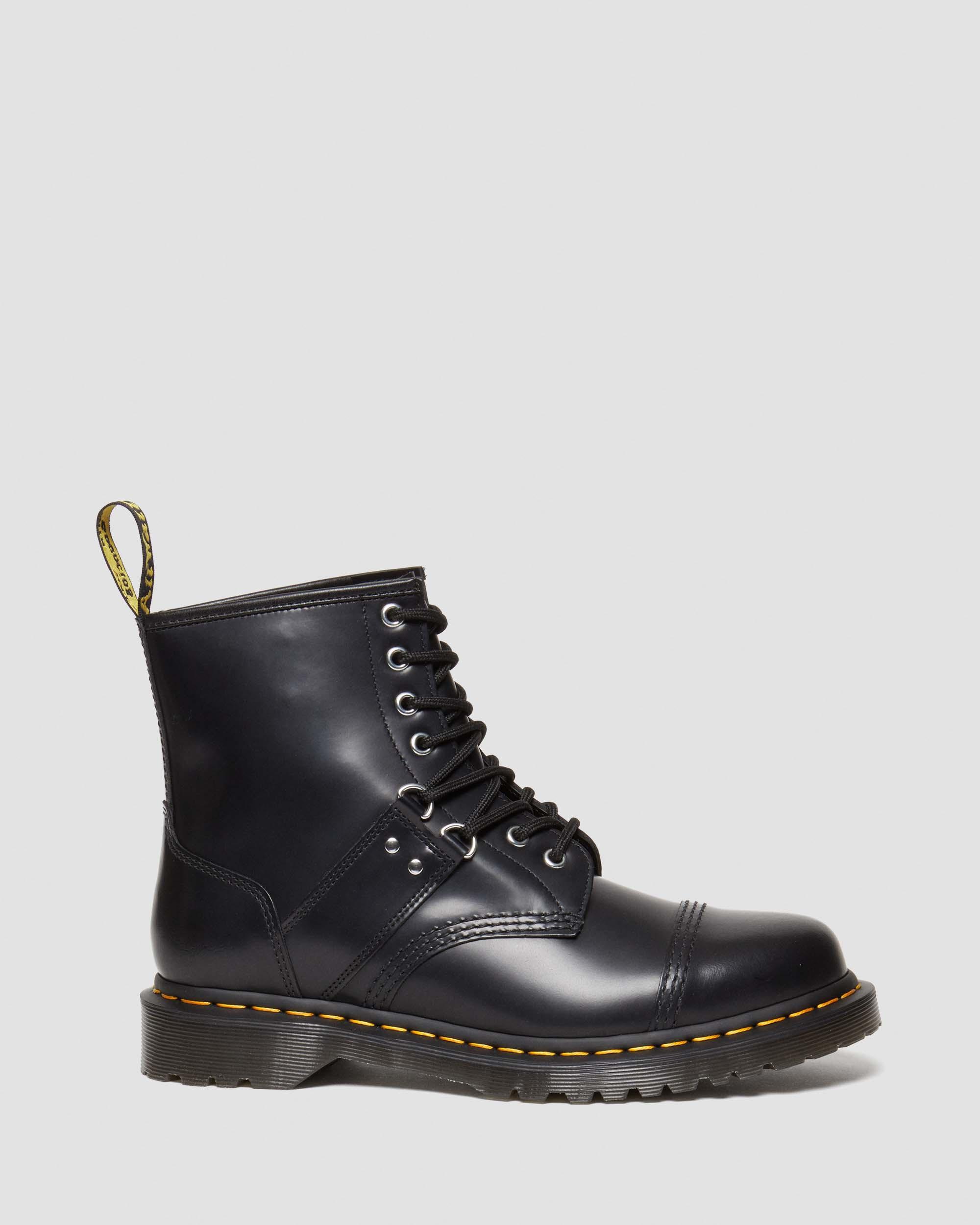 1460 Hardware Polished Smooth Leather Lace Up Boots