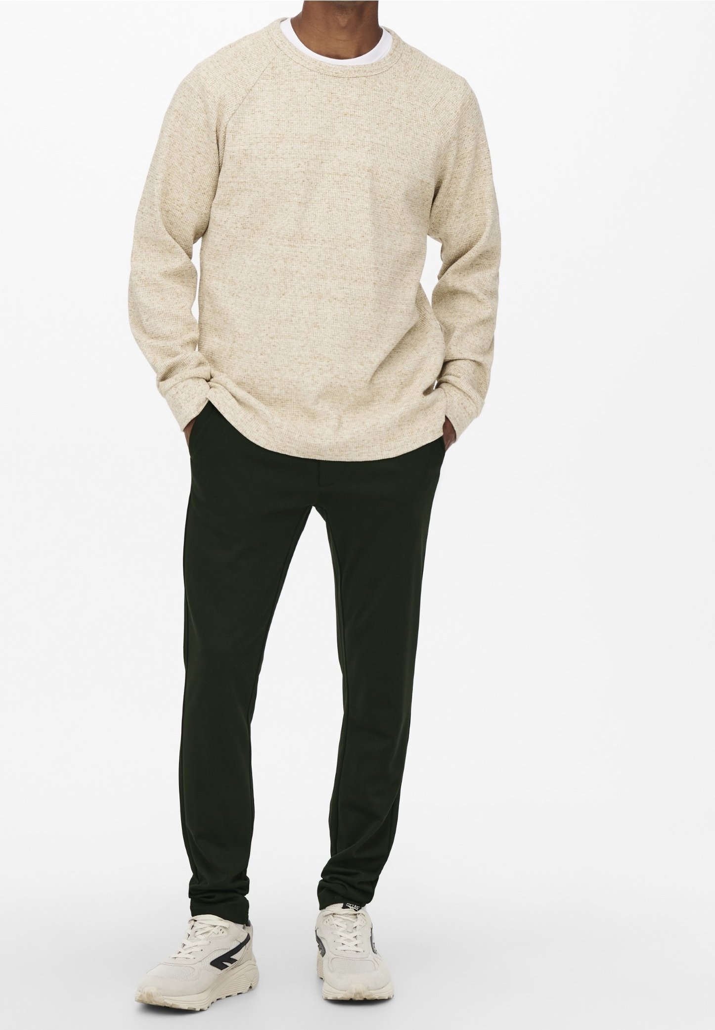 Only & Sons Chino's - donkergroen