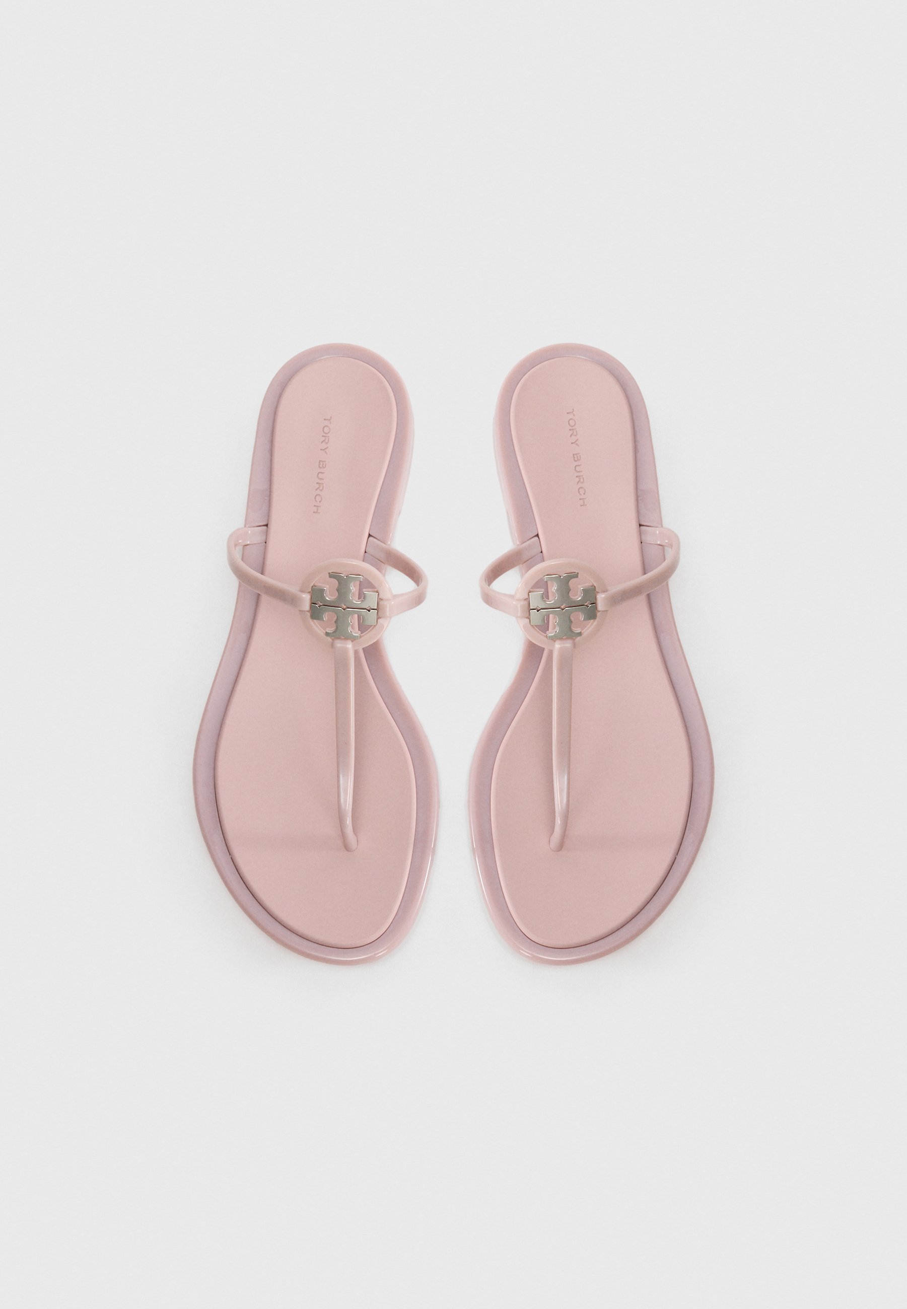 Tory Burch MILLER JELLY - T-band sandalen - moerasbloem/zilverkleurig