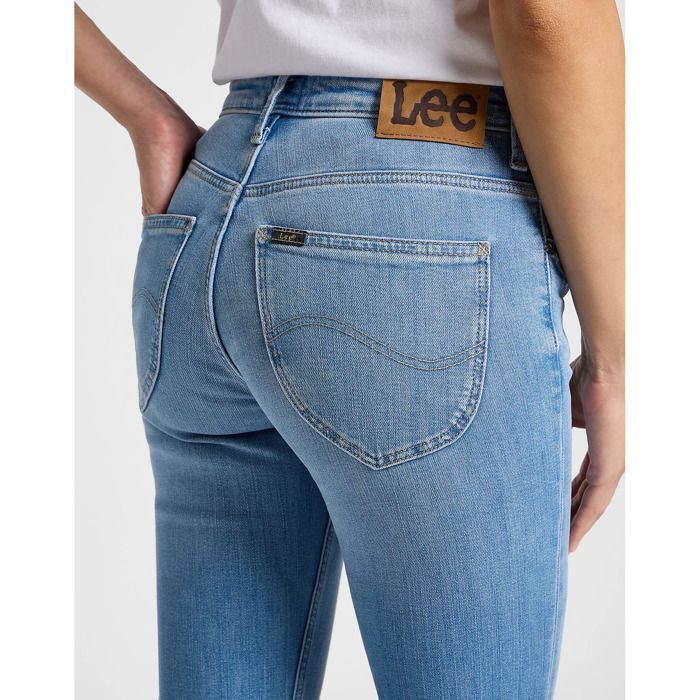 Lee Breese Boot - Jean femme bootcut taille haute bleu