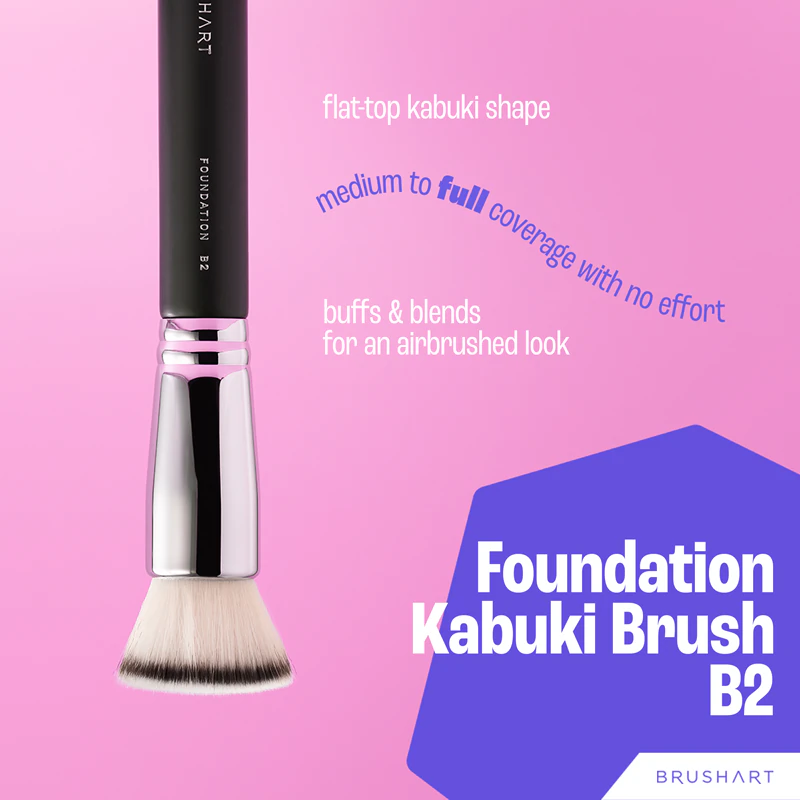 BrushArt Professional B2 Foundationpinsel, Kabuki-Foundationpinsel