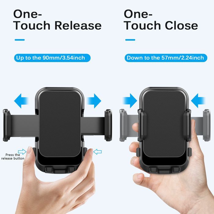 Support Telephone Voiture,Porte Telephone Voiture Ventouse Pare-Brise Tableau de Bord Compatible avec Smartphones 4.0''-7.0''