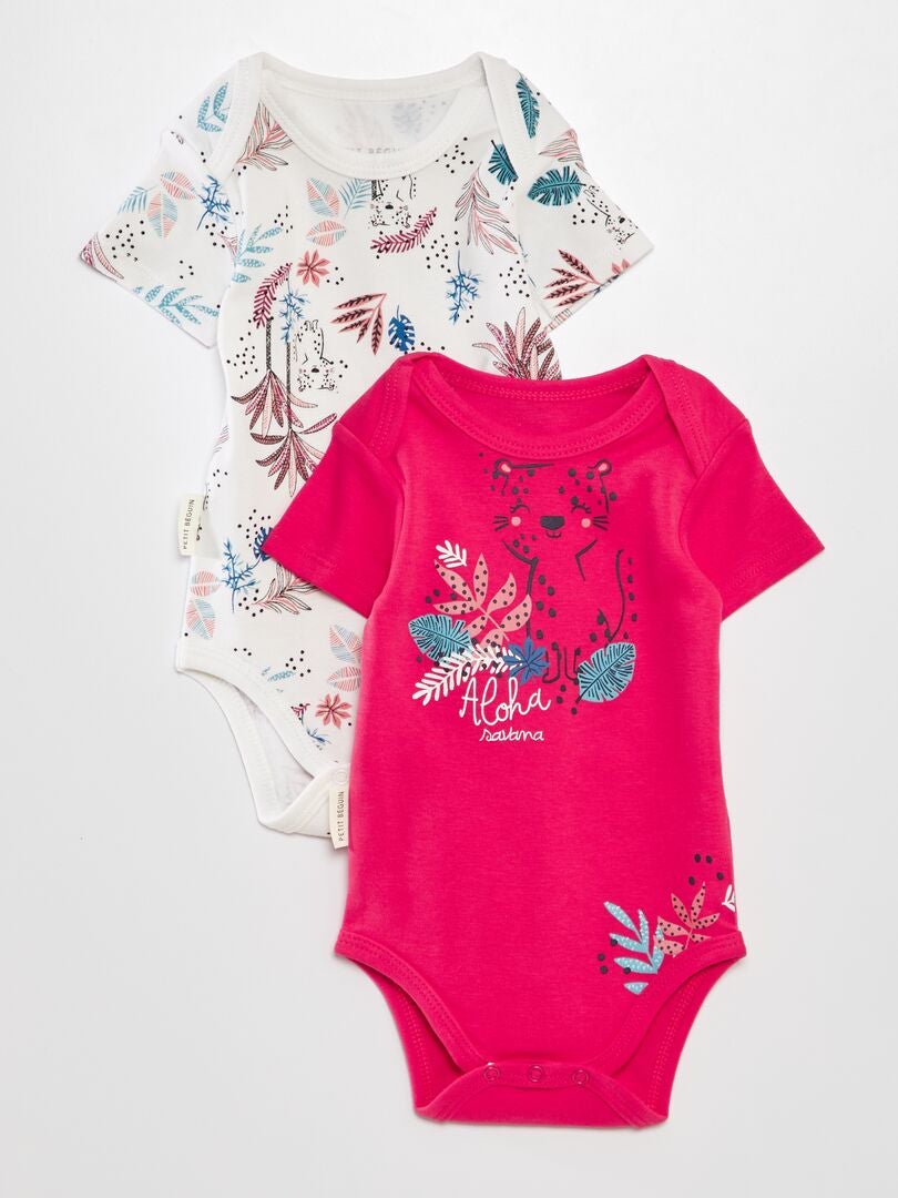 Conjunto de 2 bodys 'Petit Béguin' - ROSA