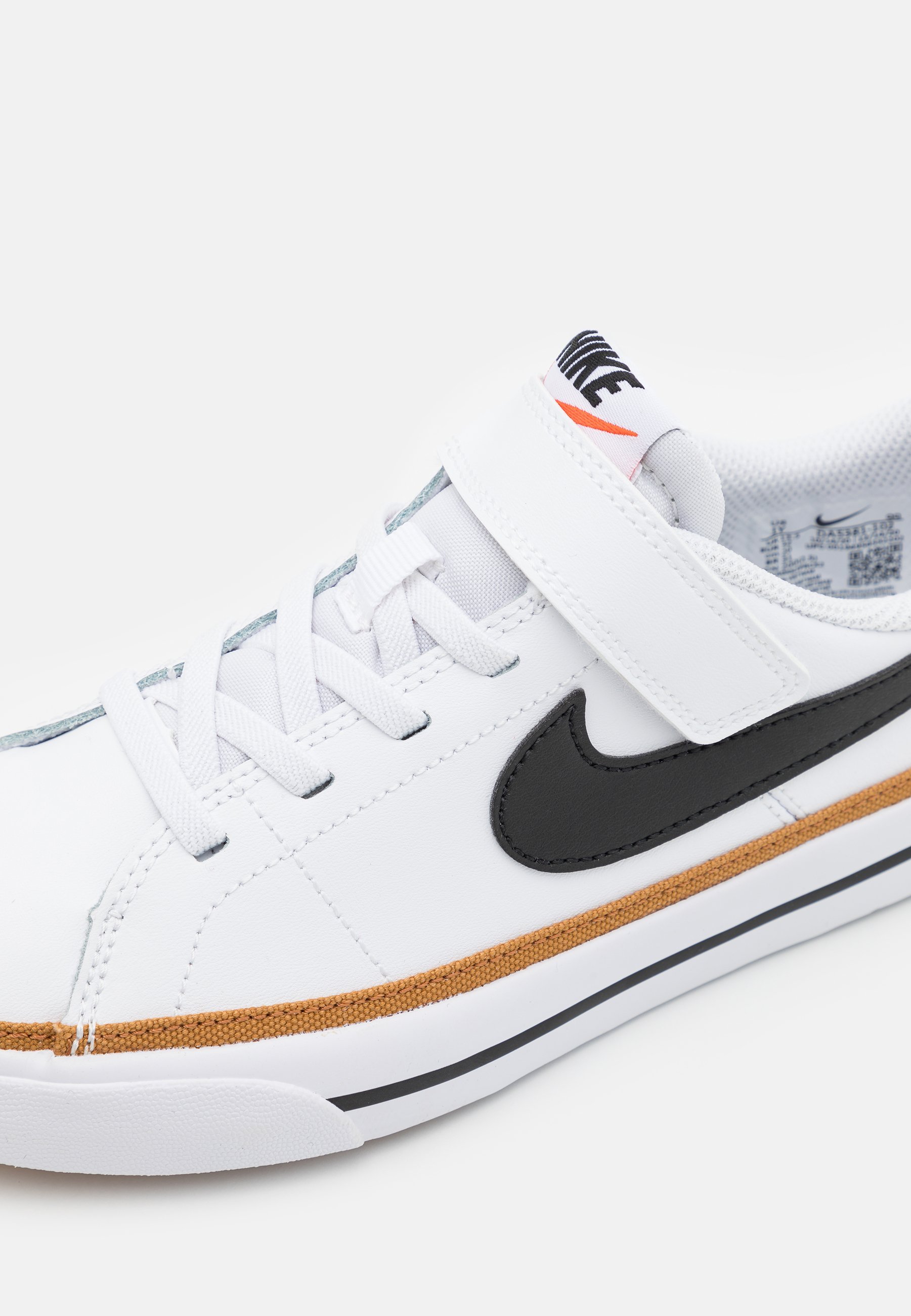 Nike Sportswear COURT LEGACY - Buty sportowe - biały/czarny/pustynna ochra/jasnobrązowy