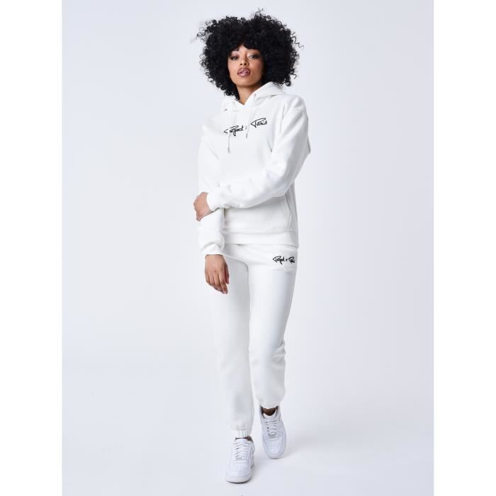 Essentials Project X Paris Damen-Hoodie – Off-White – Lange Ärmel – Kapuze