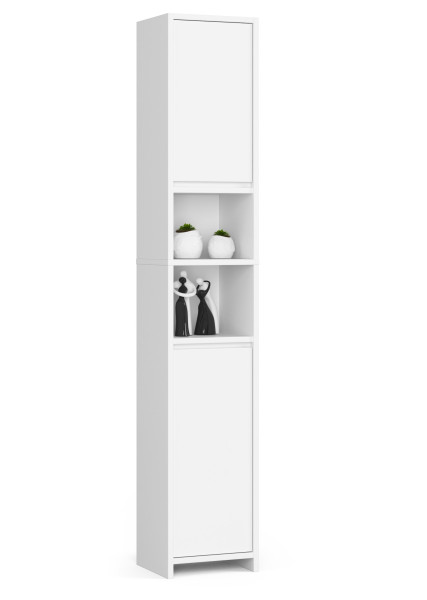 Słupek łazienkowy UNI Biały 32x28x180 cm