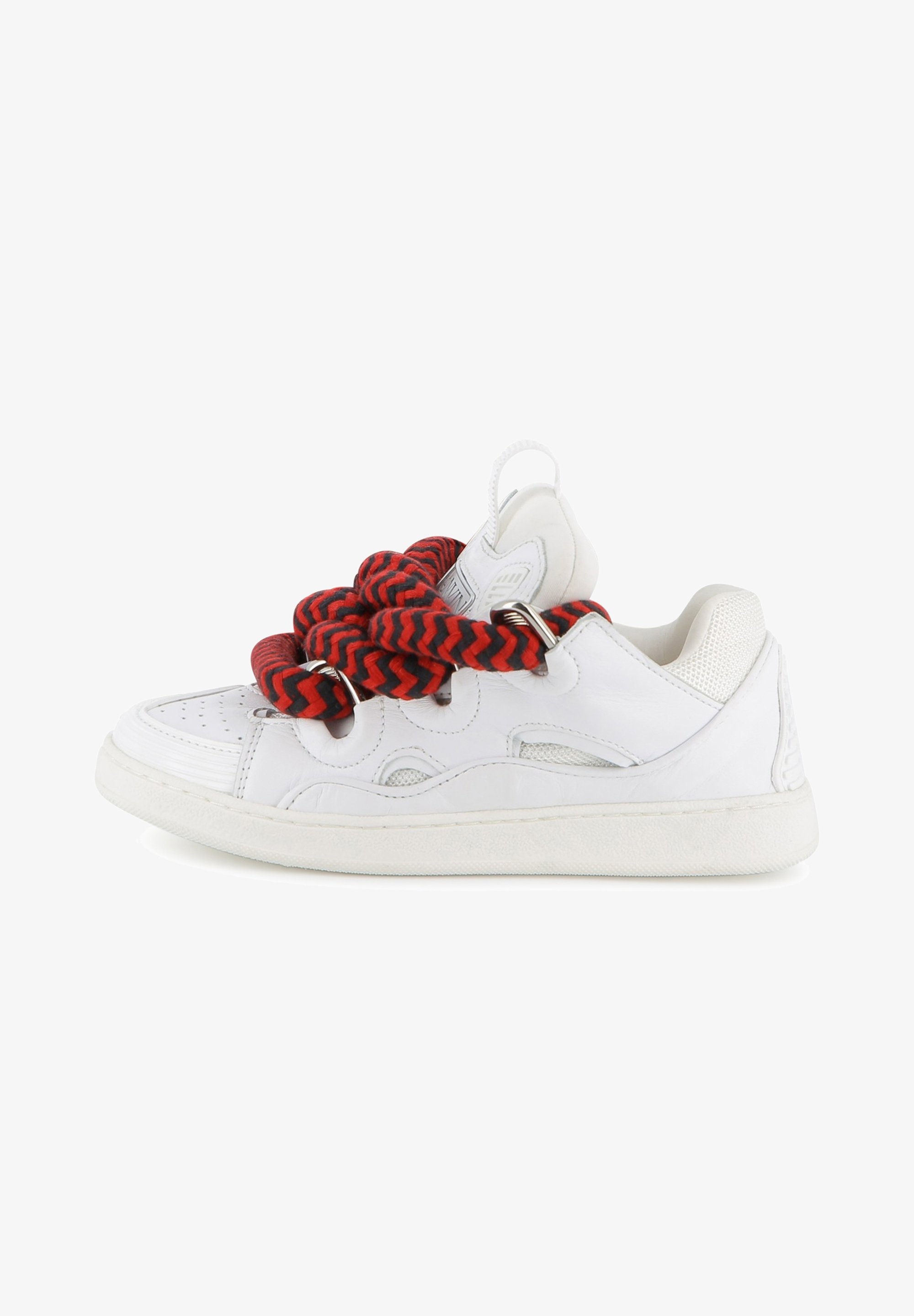 LANVIN UNISEXE - Baskets - blanc cassé/rouge