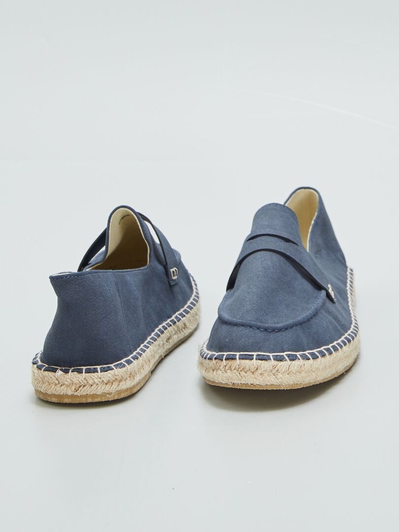 Espadrilles in mocassinstijl - BLAUW