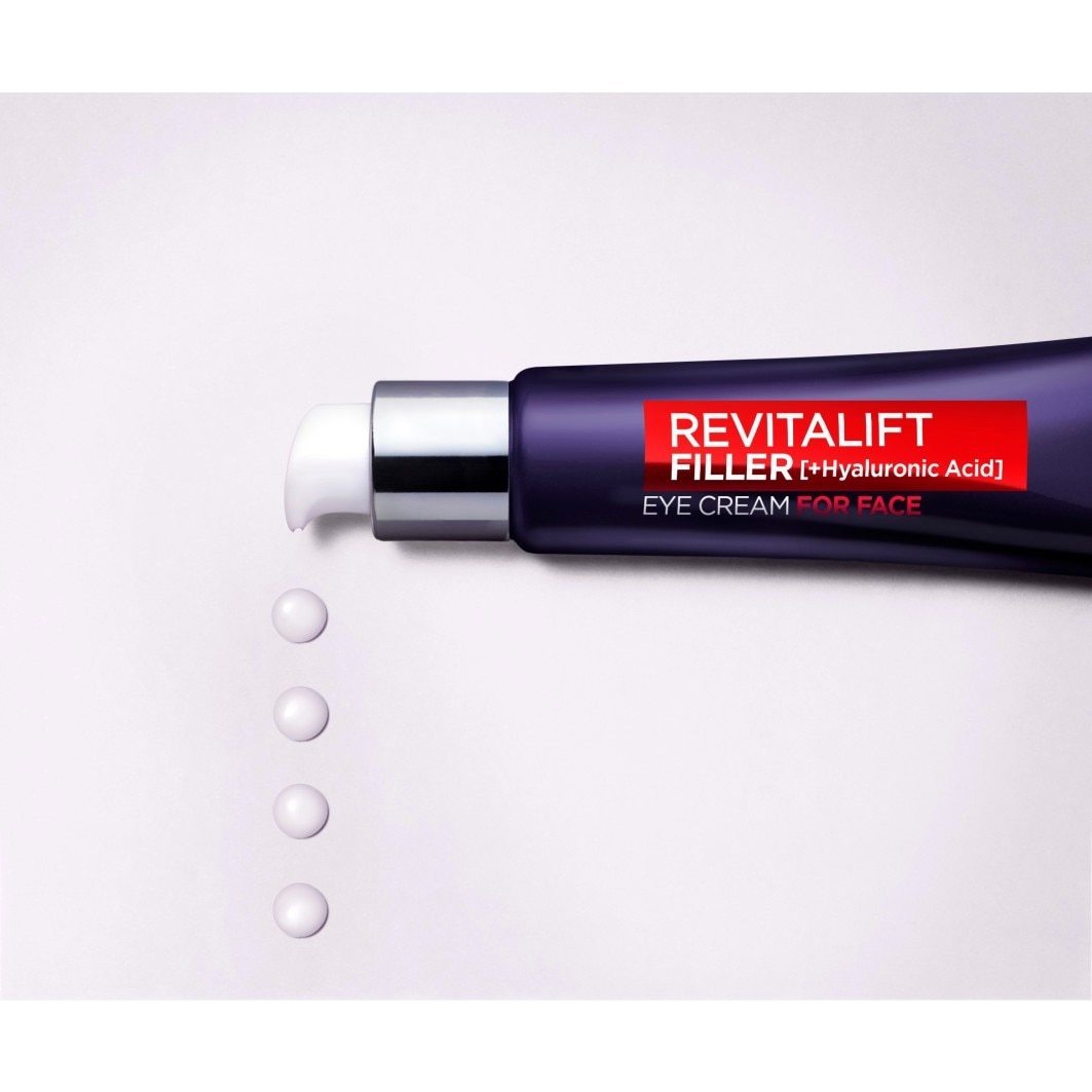 L'Oréal Paris Revitalift krema za oči, filer protiv starenja s hijaluronskom kiselinom za lice – 30 ml
