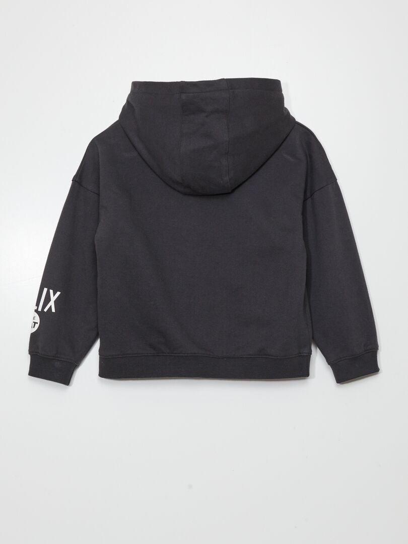 Sudadera con capucha 'Felix el Gato' - NEGRA