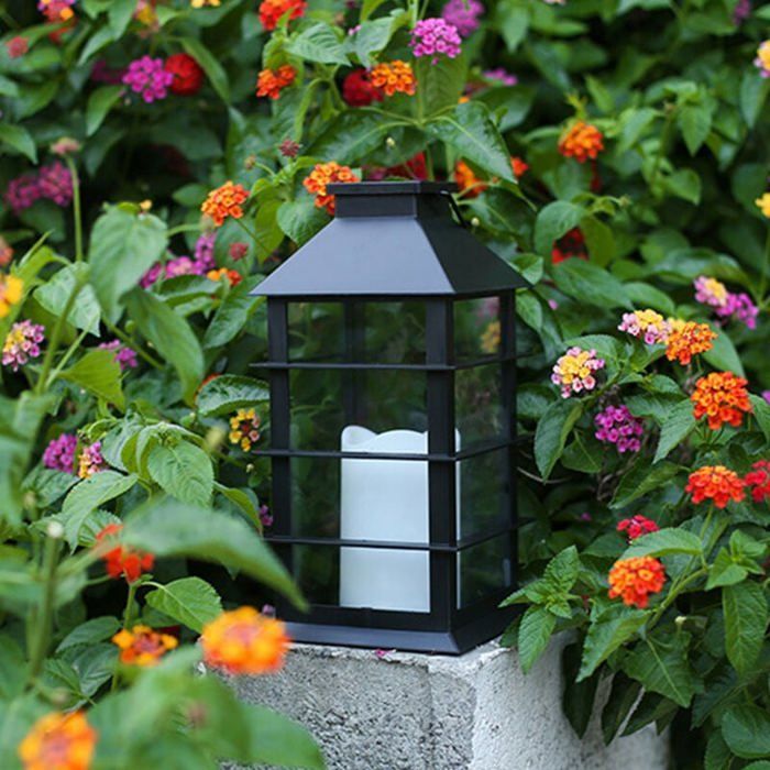 Farol solar para exteriores, luz de jardín, lámpara colgante impermeable para balcón, jardín, patio y decoración de exteriores.