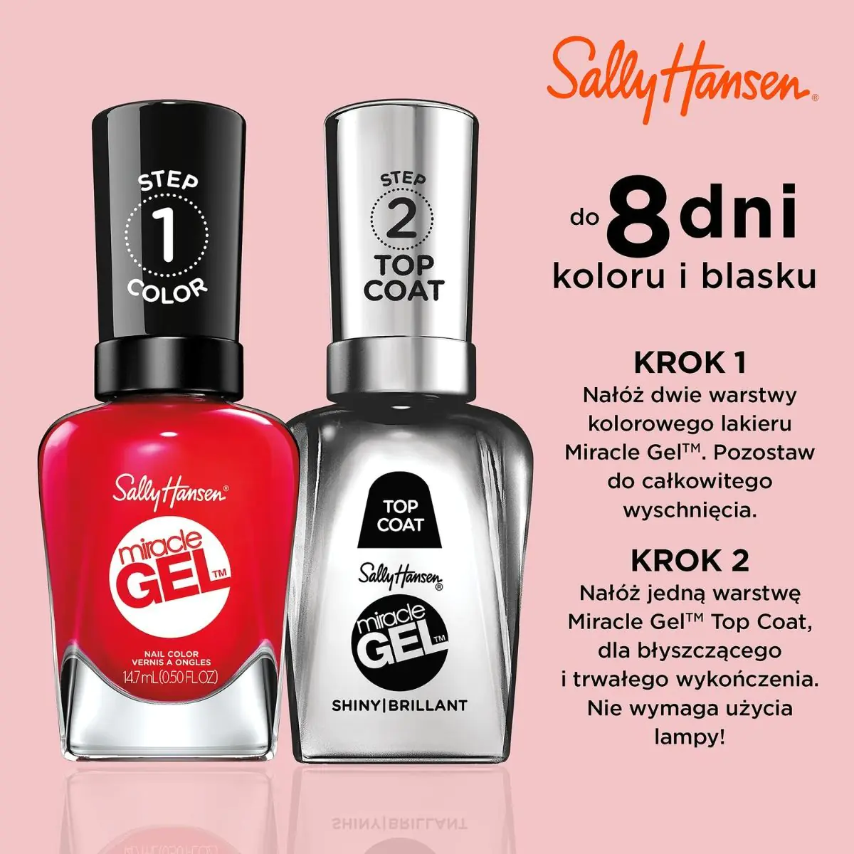 Sally Hansen Miracle Gel Lakier do paznokci, 470