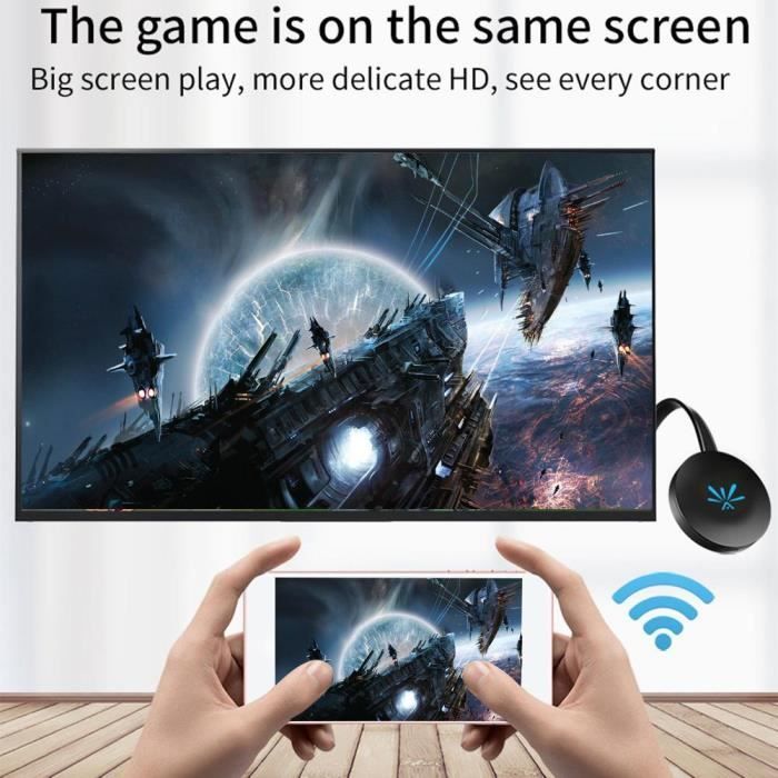 Wireless Wi-Fi display compatible with HDMI - Supports Netflix, YouTube and Google protocols
