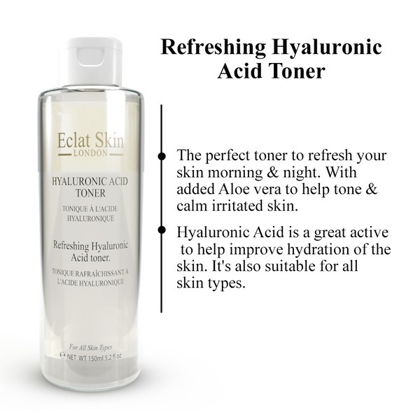 Eclat Skin London Erfrischendes Hyaluronsäure-Gesichtswasser 150 ml