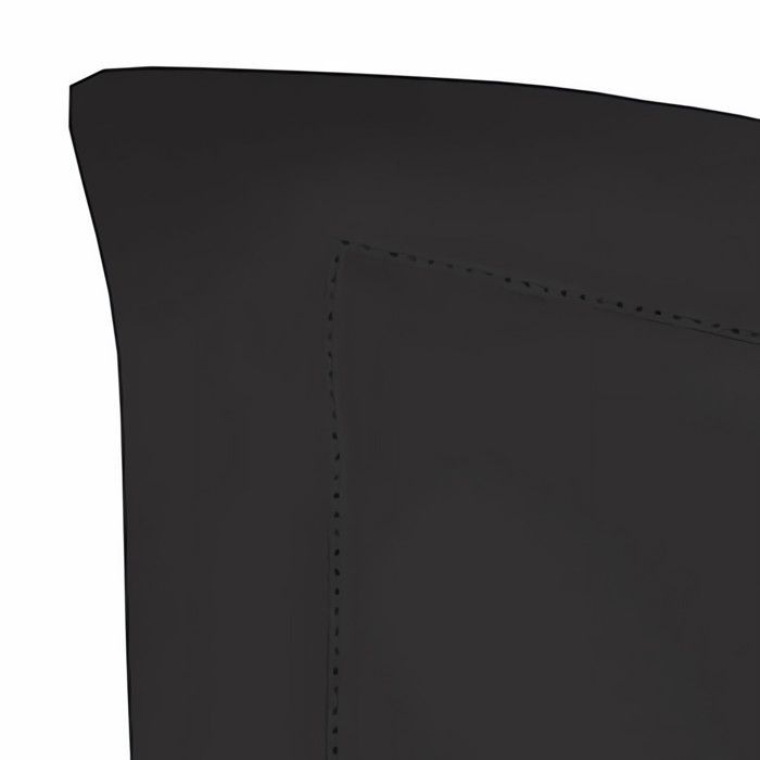 Funda de almohada de algodón percal antracita 63x63 cm, de Soleil d'ocre