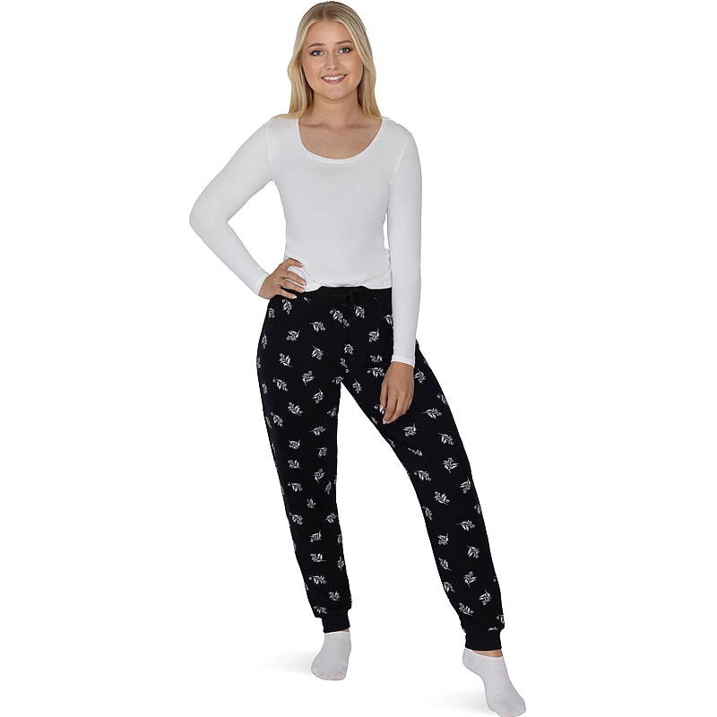 Mukavat housut, koko S-XL, mustalla painatuksella