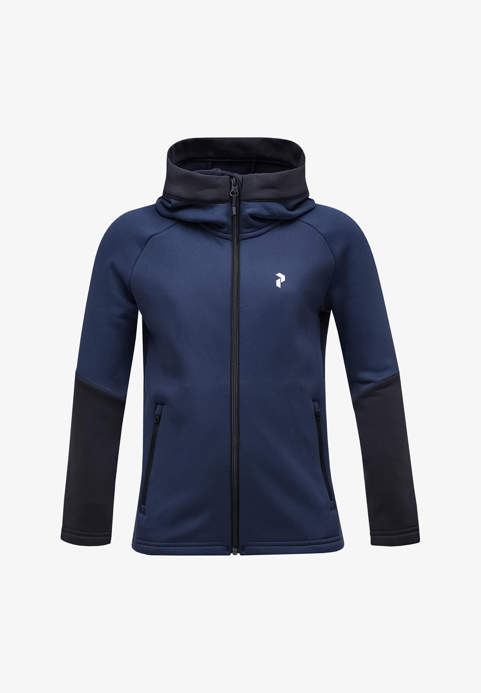 Peak Performance RIDER HOOD - Pulover z zadrgo - temno modra