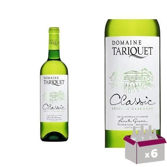 Domaine Tariquet 2023 Blanc Colombard - Vin blanc des Côtes de Gascogne x6