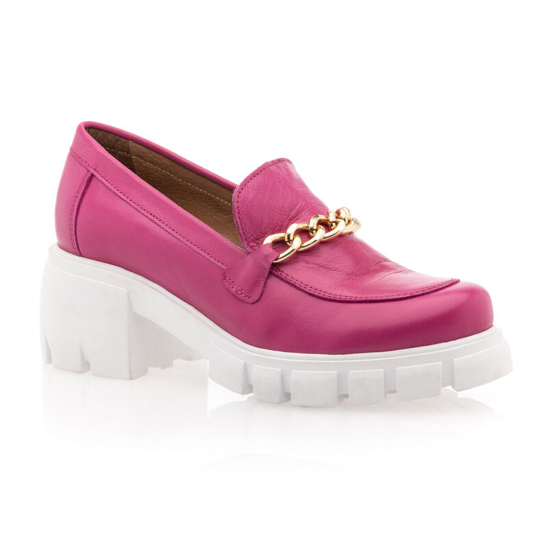 Rosa Damen-Loafer/Bootsschuhe